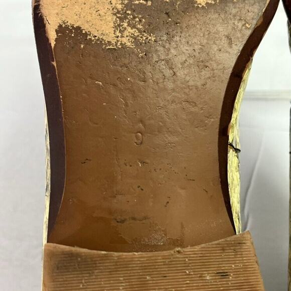 Madewell Shoes Womens 9 Brown Frances Loafer in Snake Print Embossed Leather - Picture 10 of 12